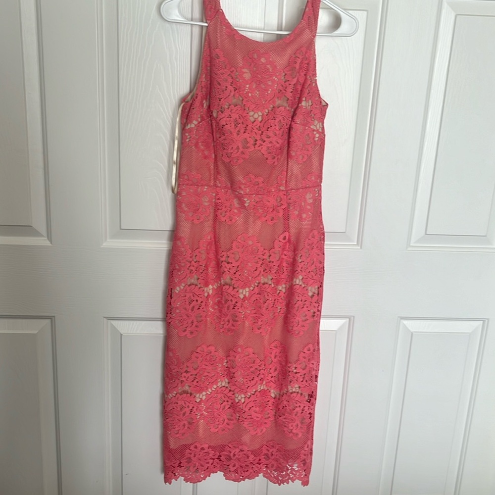 Antonio Melani women’s pink dress size 6 lace